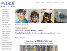 Tablet Screenshot of paulscottgallery.com